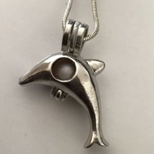STERLING DOLPHIN PENDANT NECKLACE